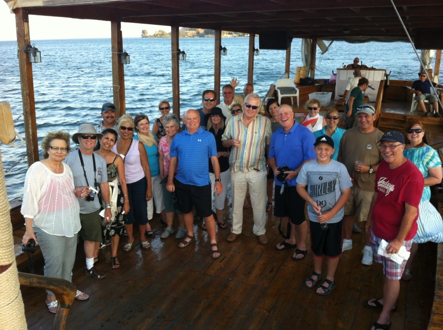 Pastor Mooney Group at Sea of Galilee