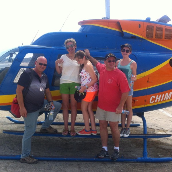 Israel helicopter ride with the Sack Family