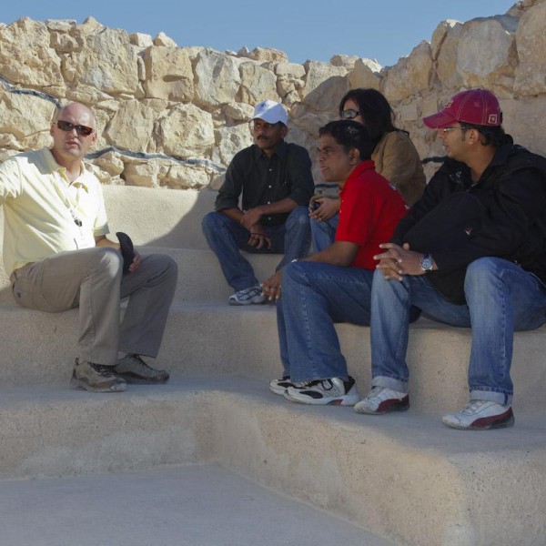 Guiding travel agents from India at Israel