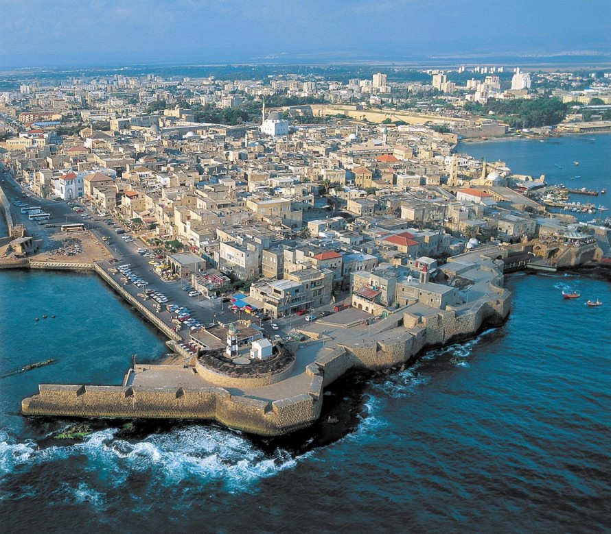 Aerial view of the Old City and harbor
