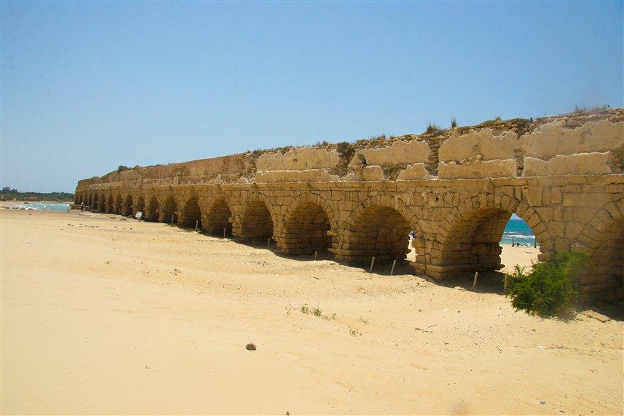 the aqueduct in Caesarea​